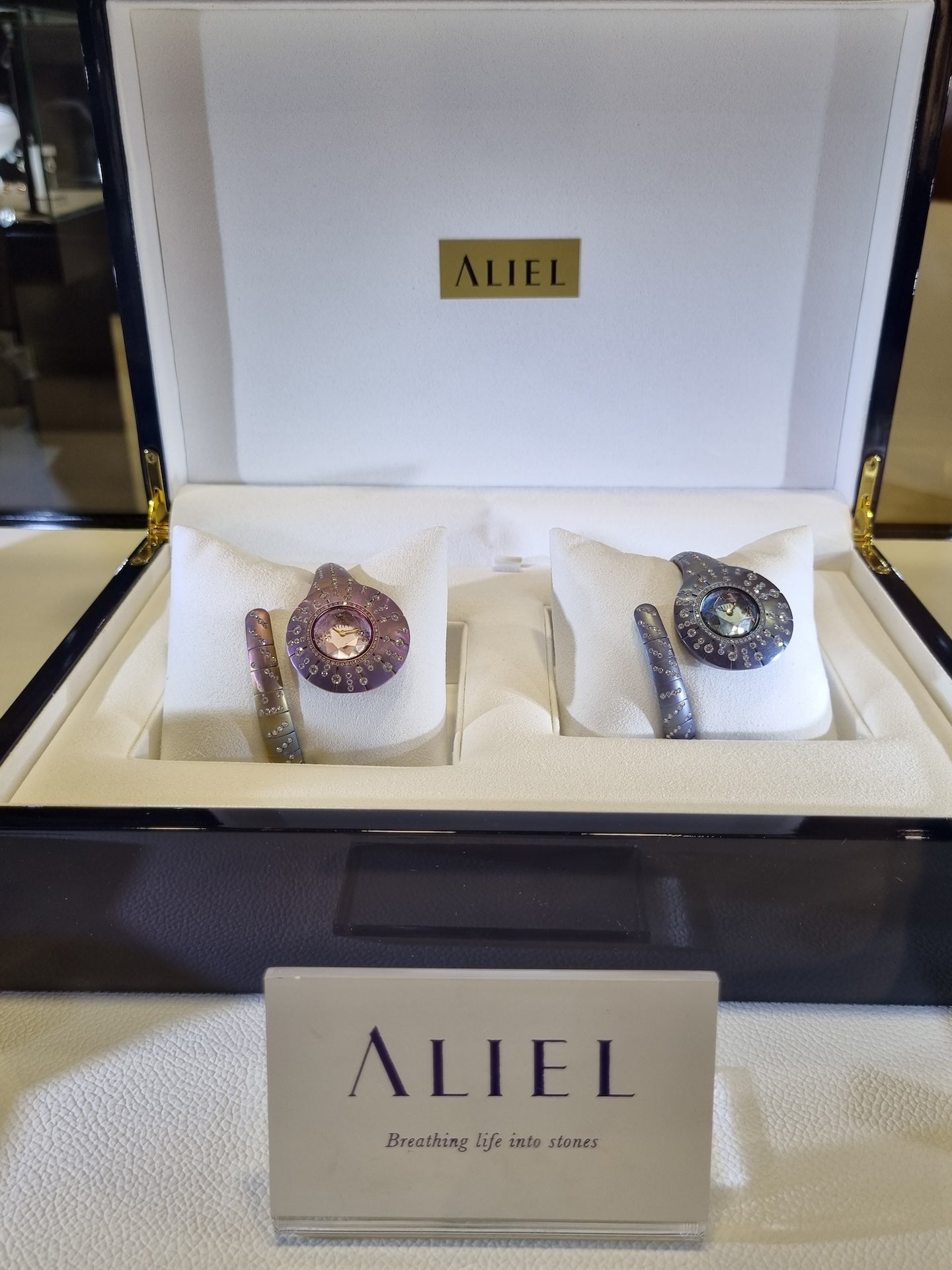 Aliel's display in their shop