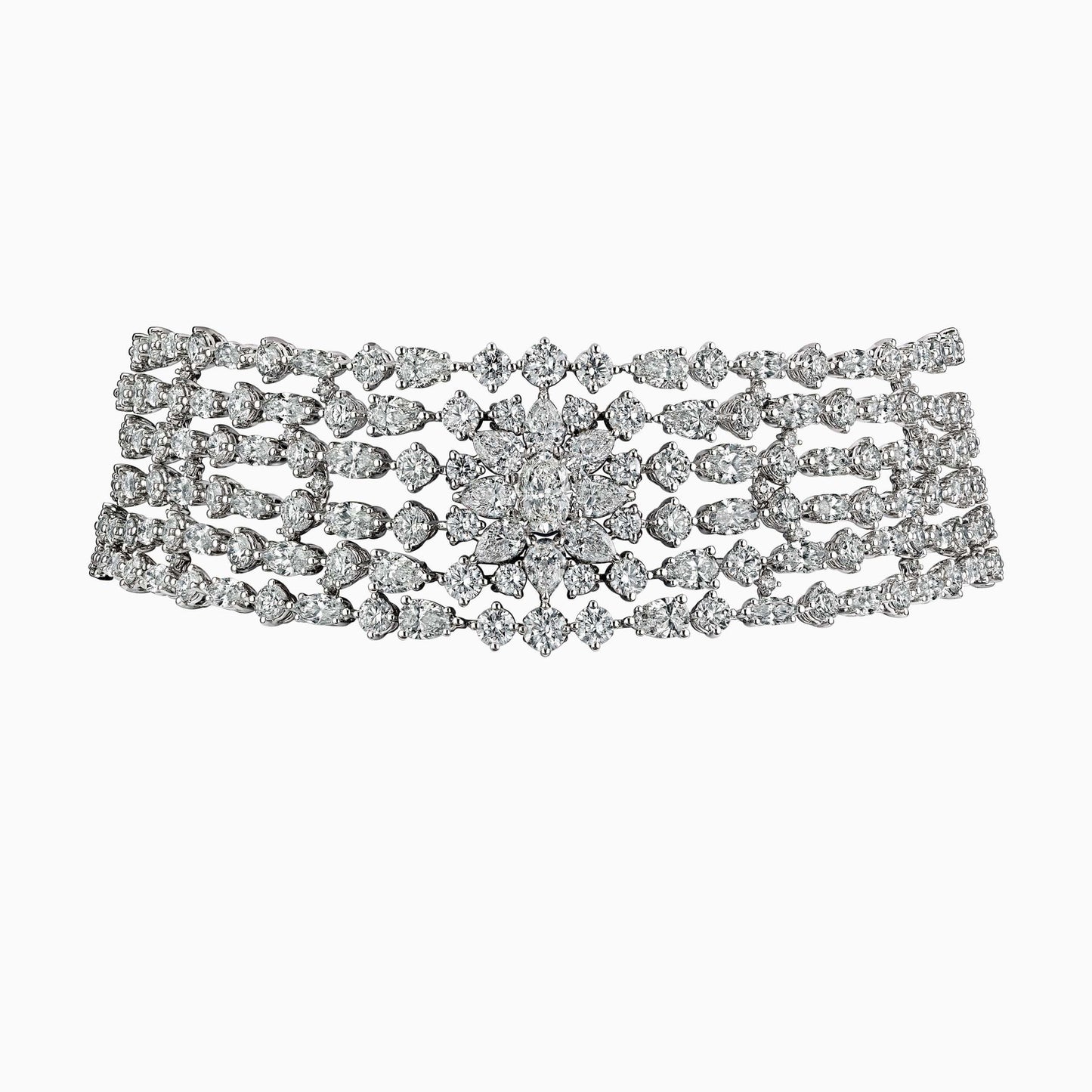 Bridal Diamond Choker Suite Aliel CPN01214 Image3