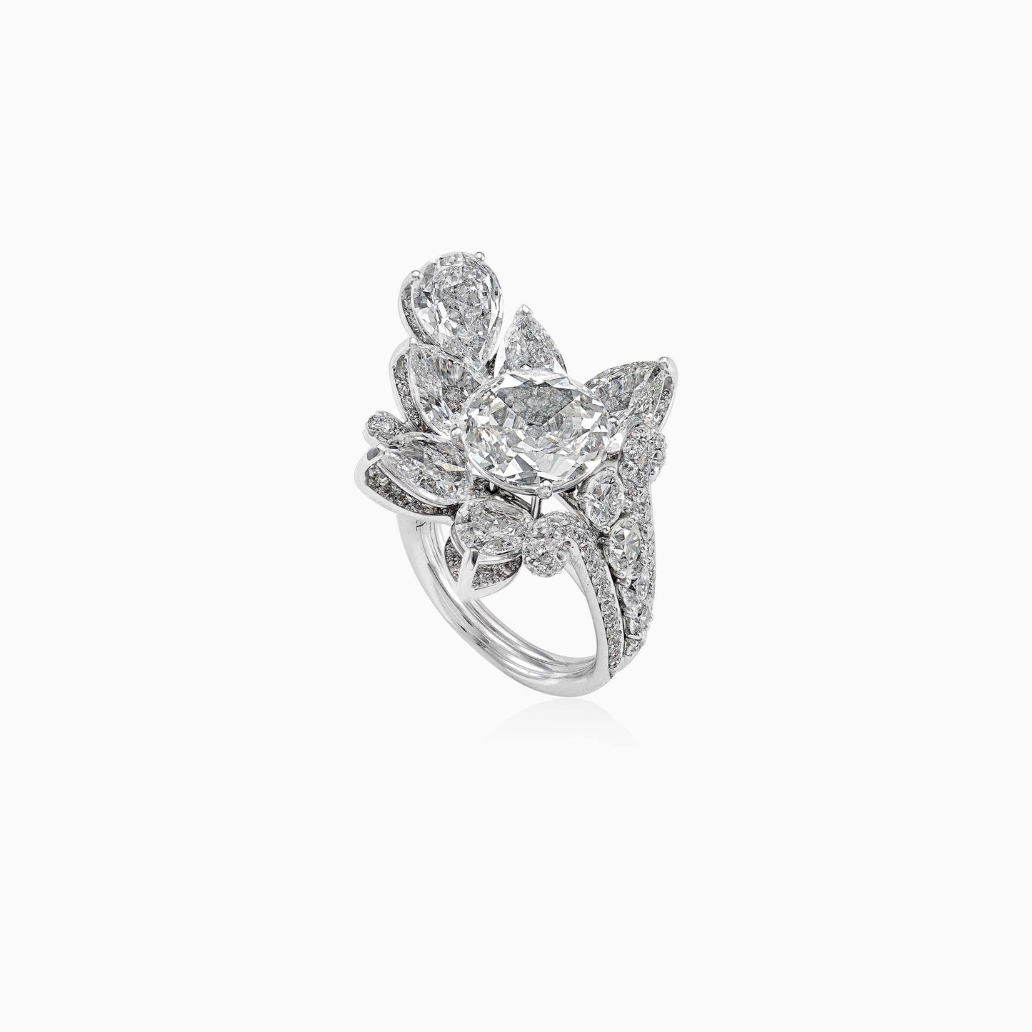 Floral Diamond Ring High Jewellery Aliel CRN01477