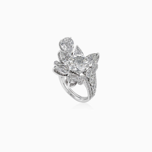 Floral Diamond Ring High Jewellery Aliel CRN01477