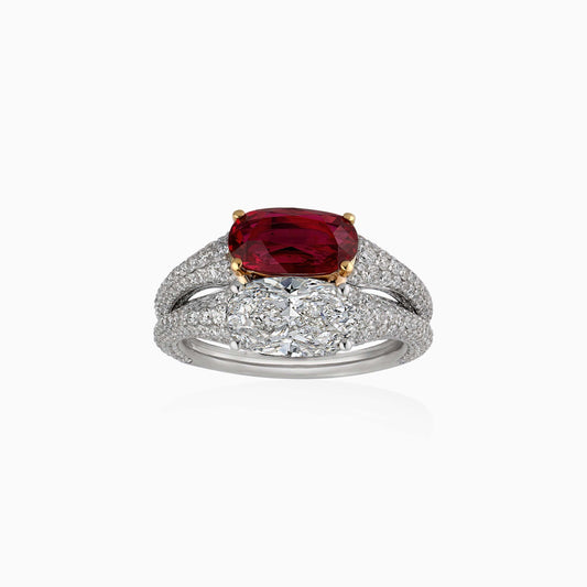 Mozambique Ruby and Diamond Ring-High Jewellery Aliel CRN01442