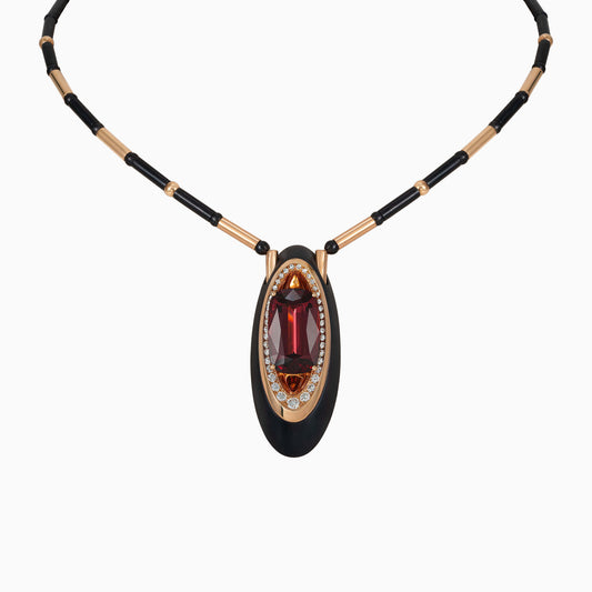 Spinel Pendant in Titanium