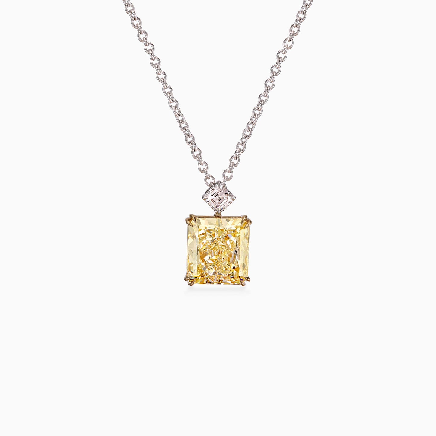 Yellow Diamond Solitaire PendantHigh Jewellery CPN01169 by Aliel