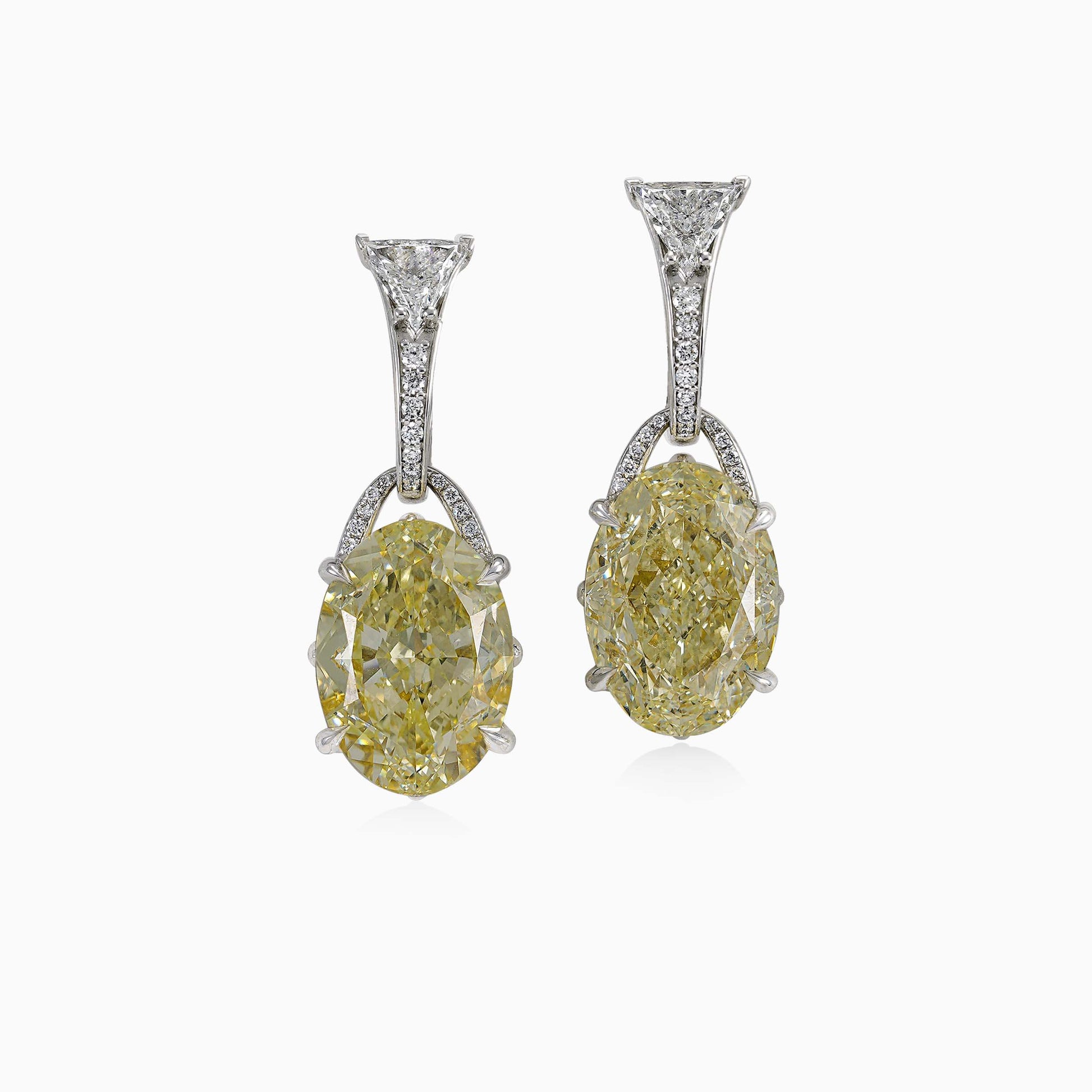 Yellow and White Diamond Earrings High Jewellery ALIEL DEN05876