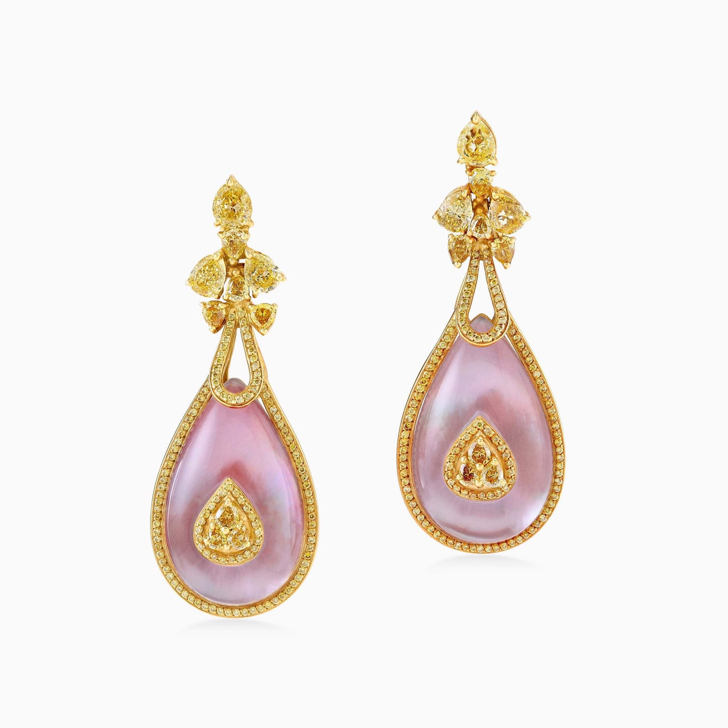 Alchemy Fancy Intense Yellow Diamond Earrings - Alchemy - ALIEL