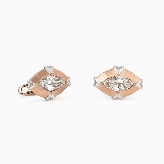 Cognac Diamond Cufflinks - Fine Jewellery - ALIEL