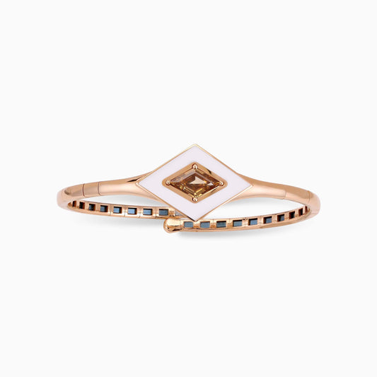 Diamond and Enamel Bangle - High Jewellery - ALIEL