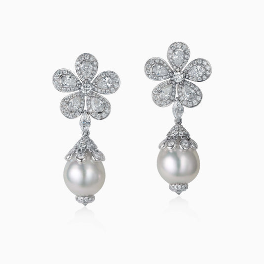Diamond and Pearl Earrings - Fine Jewellery - ALIEL