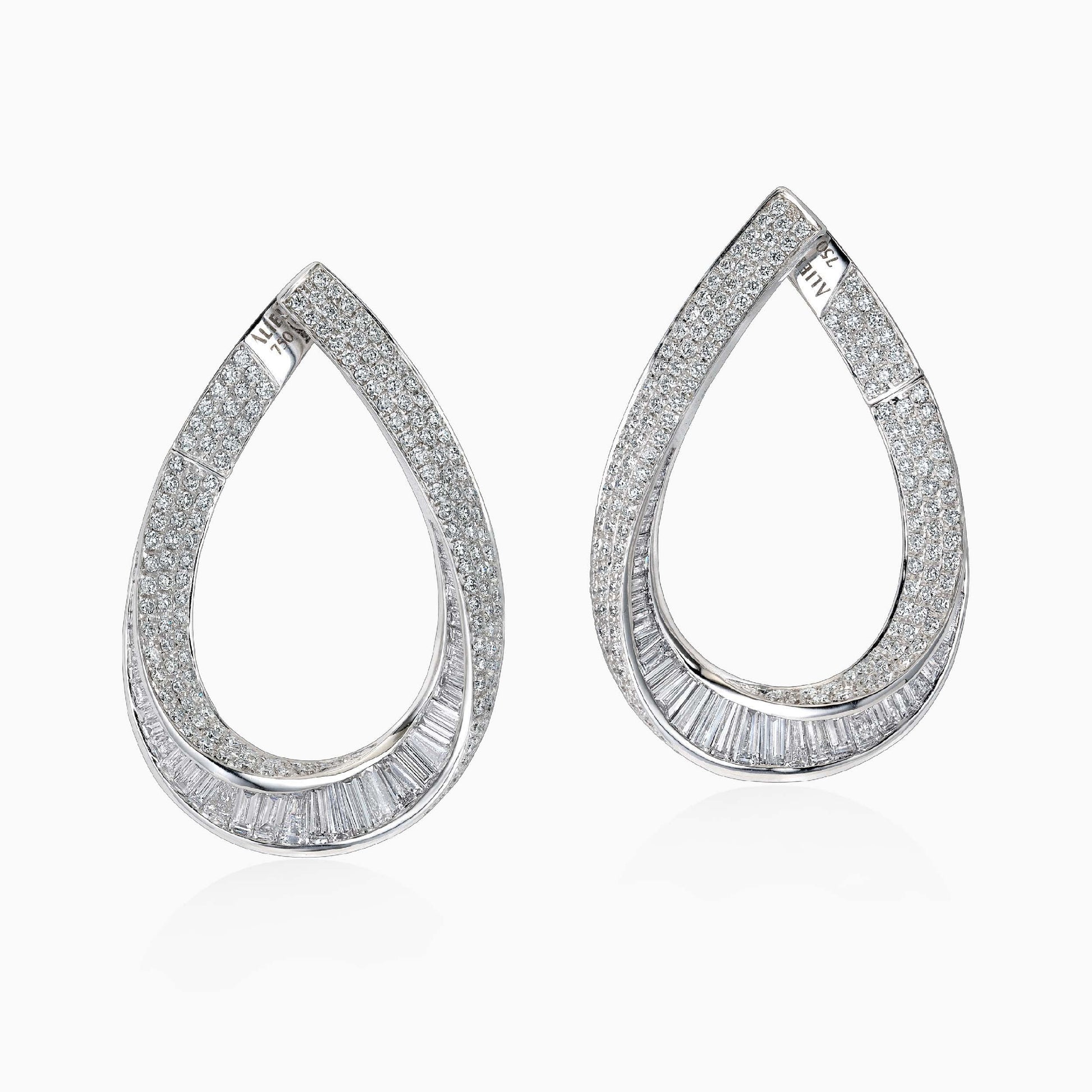 Diamond Hoop Earrings - Fine Jewellery - ALIEL