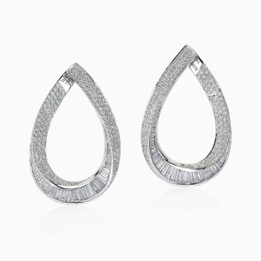 Diamond Hoop Earrings - Fine Jewellery - ALIEL