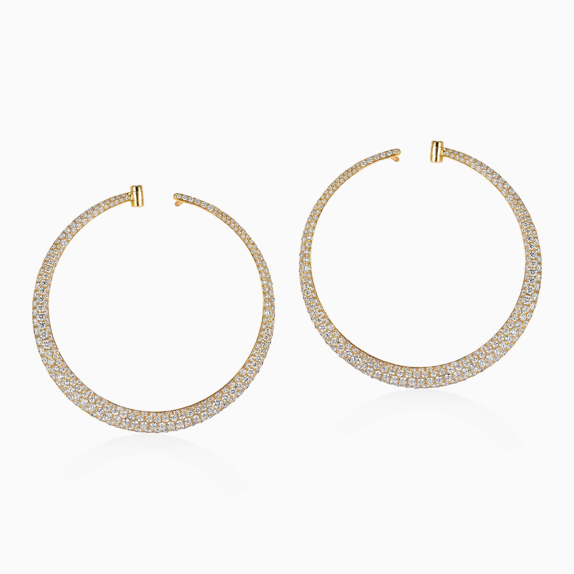 Diamond Hoop Earrings - Fine Jewellery - ALIEL
