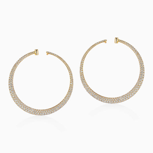 Diamond Hoop Earrings - Fine Jewellery - ALIEL