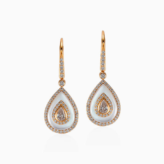 Drop Shaped Diamond Earrings - Fine Jewellery - ALIEL