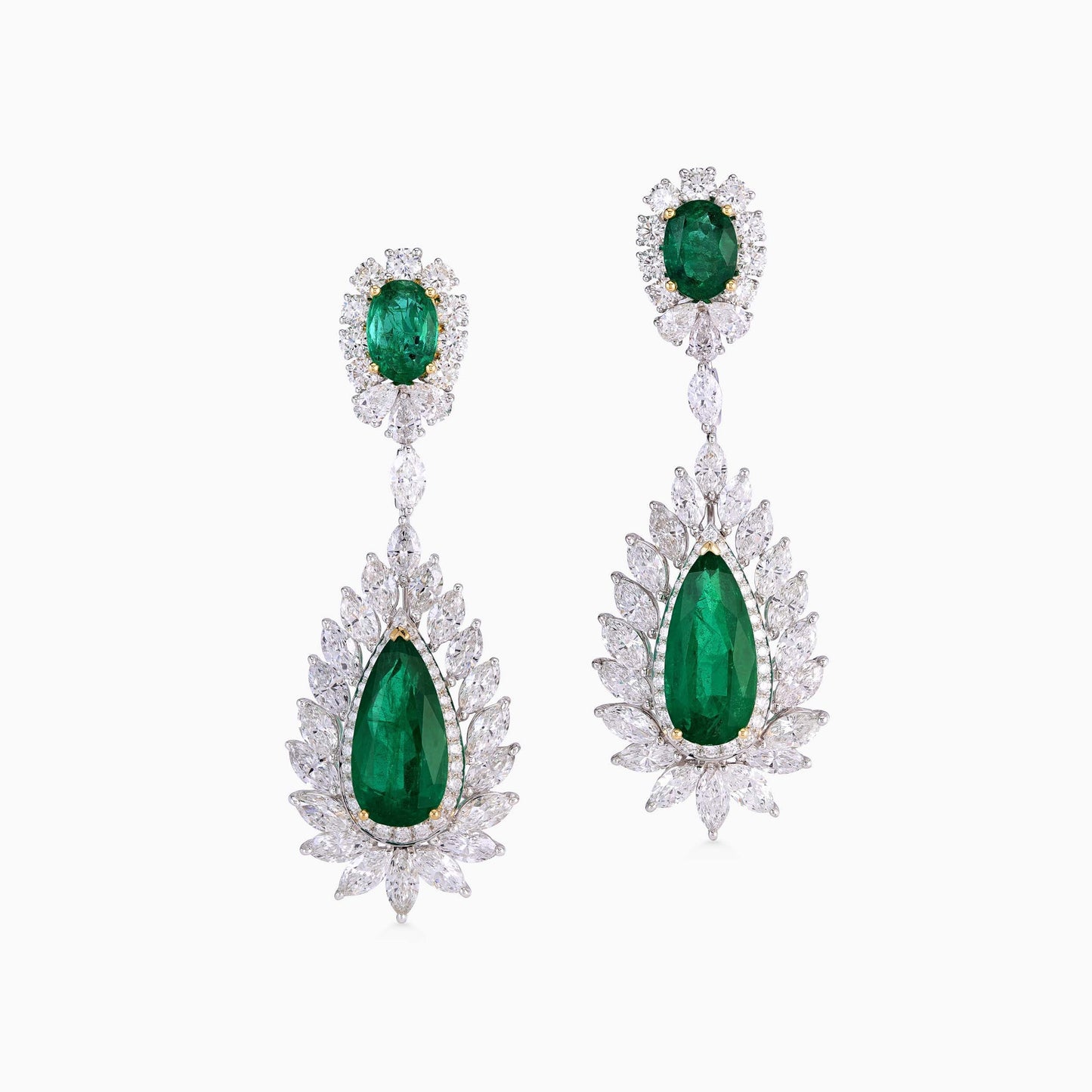 Emerald and Diamond Earrings - High Jewellery - ALIEL