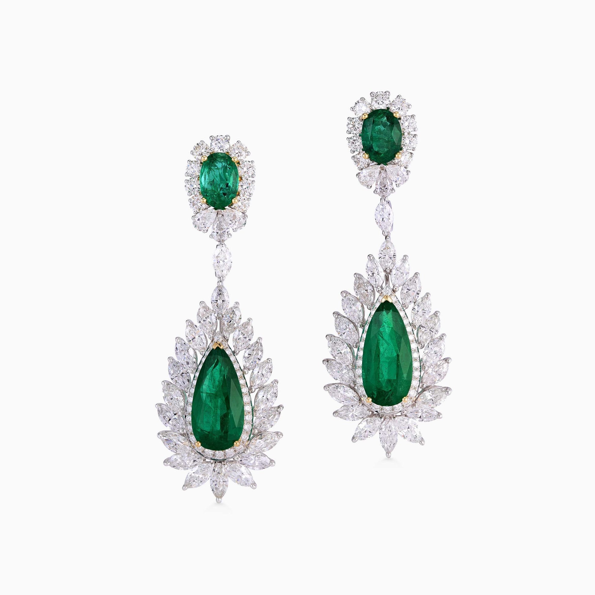 Emerald and Diamond Earrings - High Jewellery - ALIEL