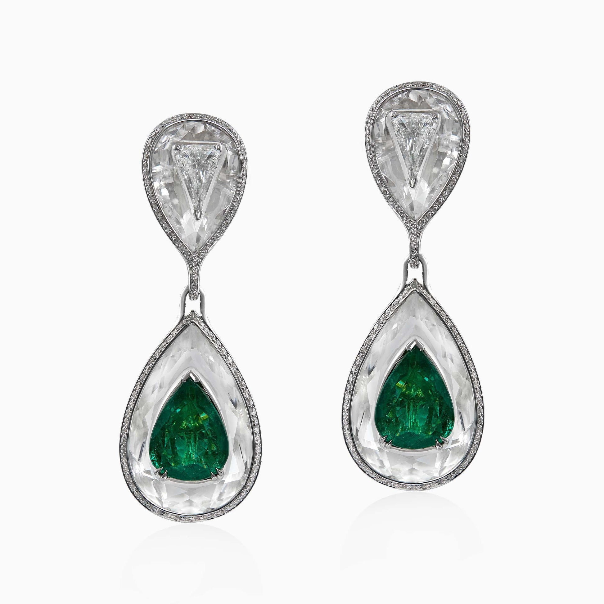 Emerald and Diamond earrings - High Jewellery - ALIEL