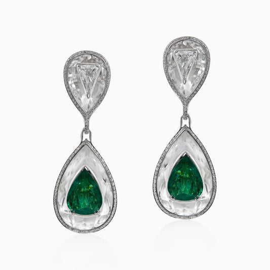 Emerald and Diamond earrings - High Jewellery - ALIEL