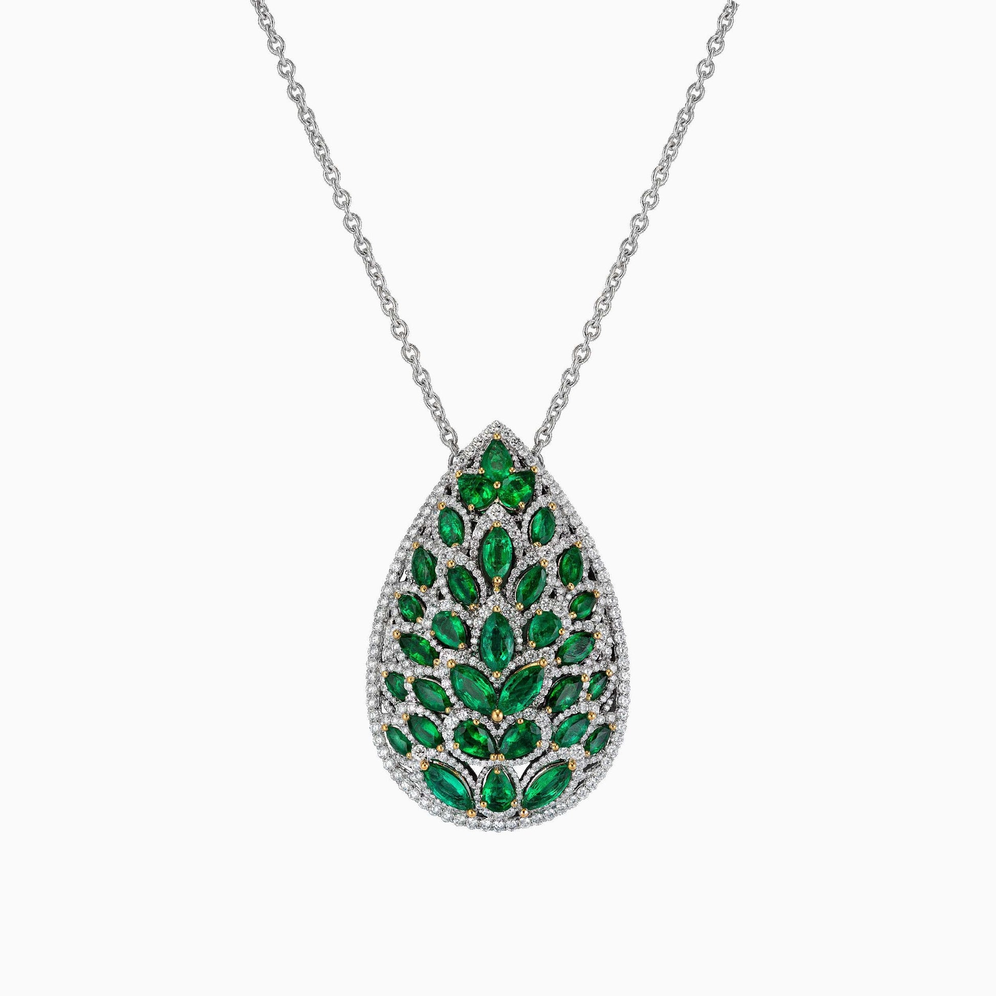 Emerald and Diamond Pendant - High Jewellery - ALIEL