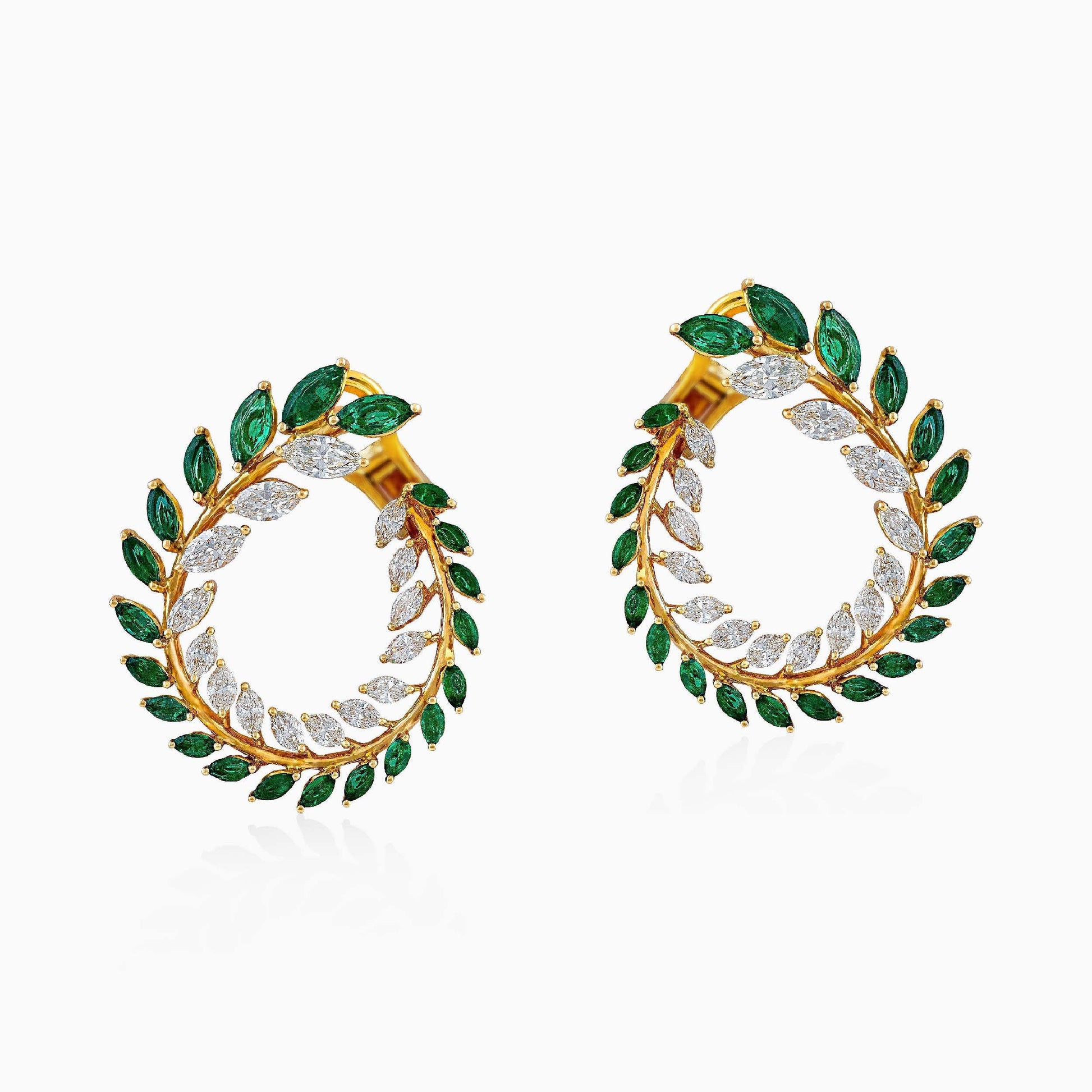 Emerald Hoop Earrings - High Jewellery - ALIEL