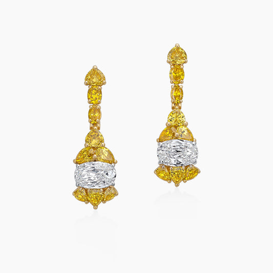 Fancy Colored Diamond Earrings - High Jewellery - ALIEL