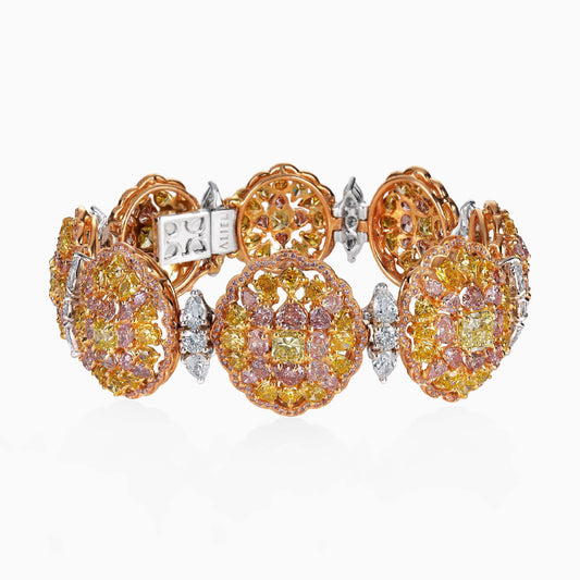 Fancy Coloured Diamond Bracelet - High Jewellery - ALIEL