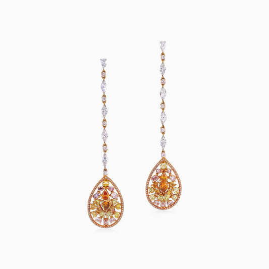 Fancy Coloured diamond earrings - High Jewellery - ALIEL