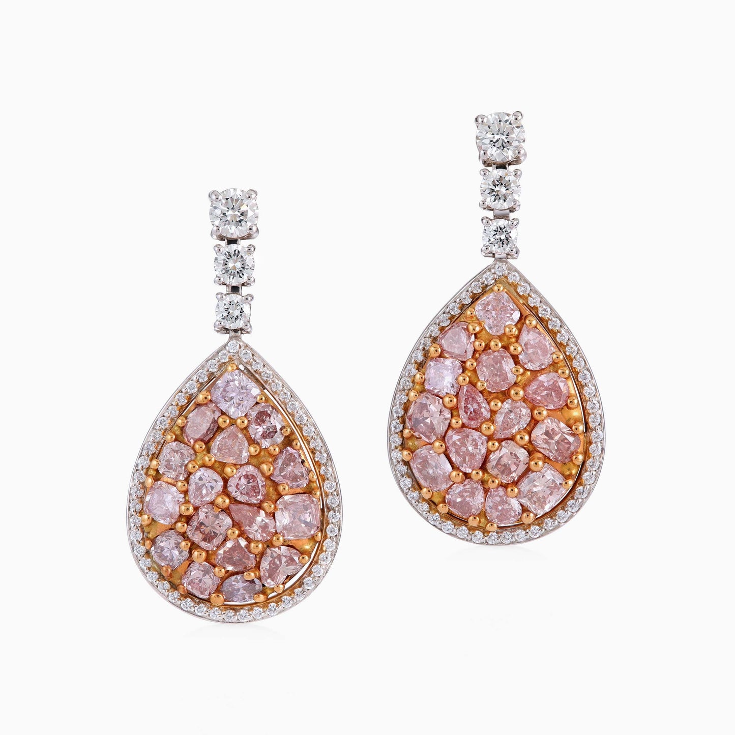 Fancy Pink Diamond Earrings - High Jewellery - ALIEL
