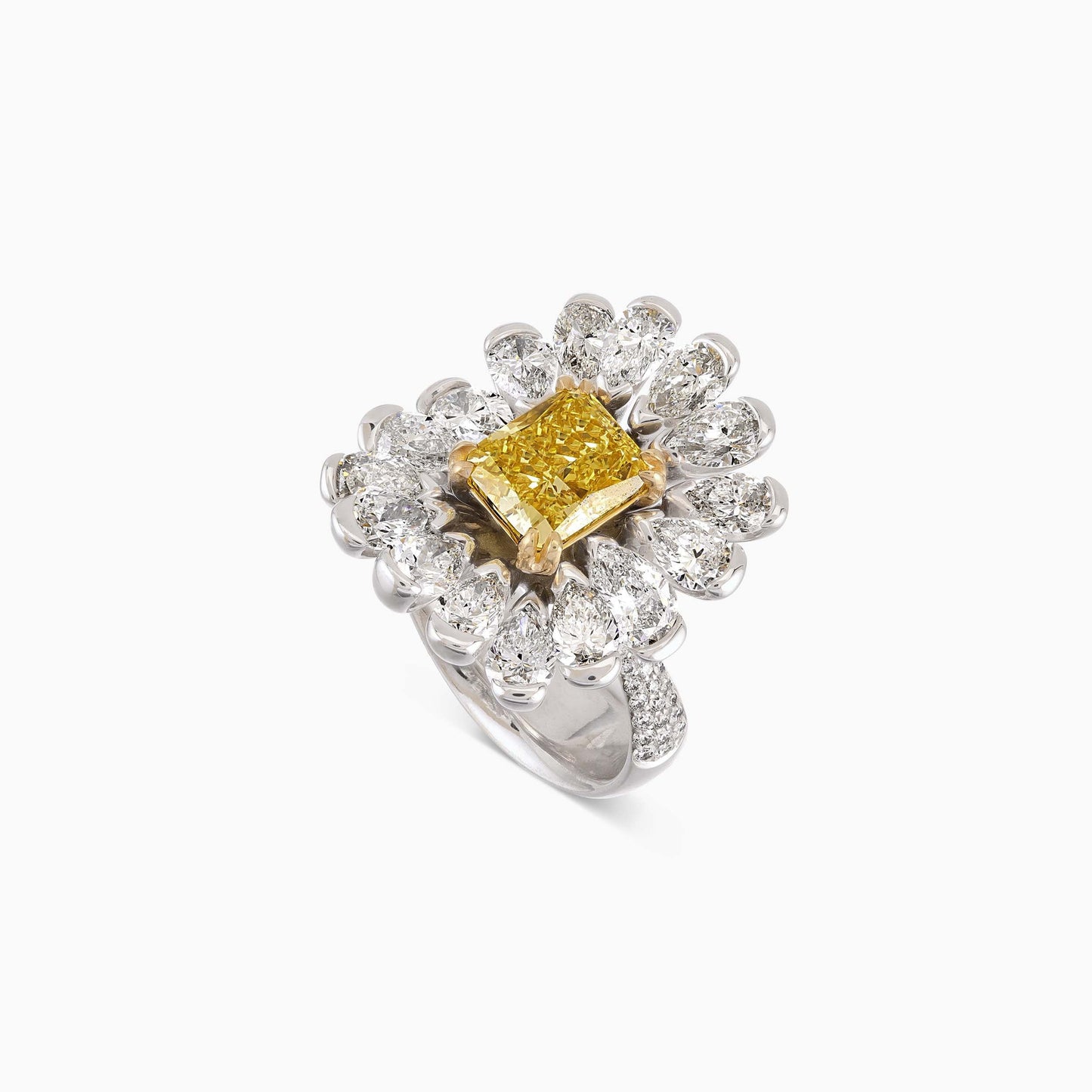 Fancy Vivid Yellow Diamond Ring - High Jewellery - ALIEL