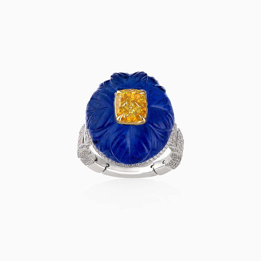 Fancy Vivid Yellow Diamond Ring - High Jewellery - ALIEL