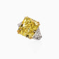 Fancy Vivid Yellow Diamond Solitaire Ring - High Jewellery - ALIEL