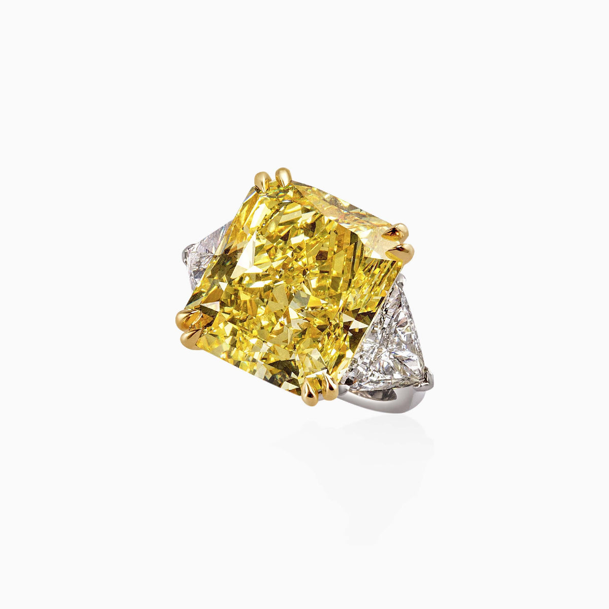 Fancy Vivid Yellow Diamond Solitaire Ring - High Jewellery - ALIEL