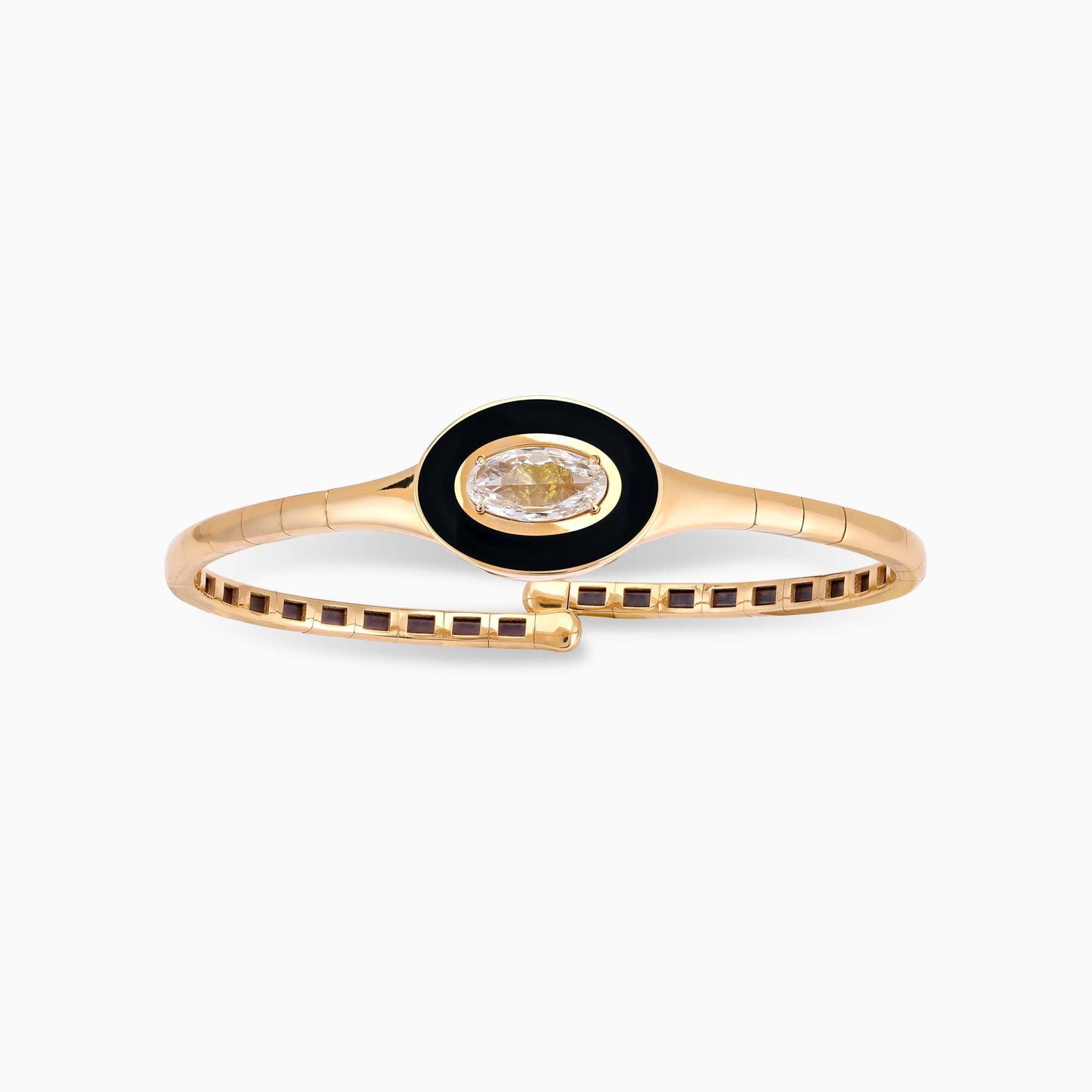 Fancy Yellow Diamond and Enamel Bangle - High Jewellery - ALIEL
