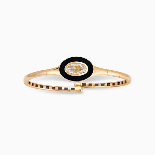 Fancy Yellow Diamond and Enamel Bangle - High Jewellery - ALIEL