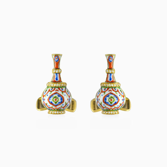 Iznik Jug Cufflinks - Fine Jewellery - ALIEL