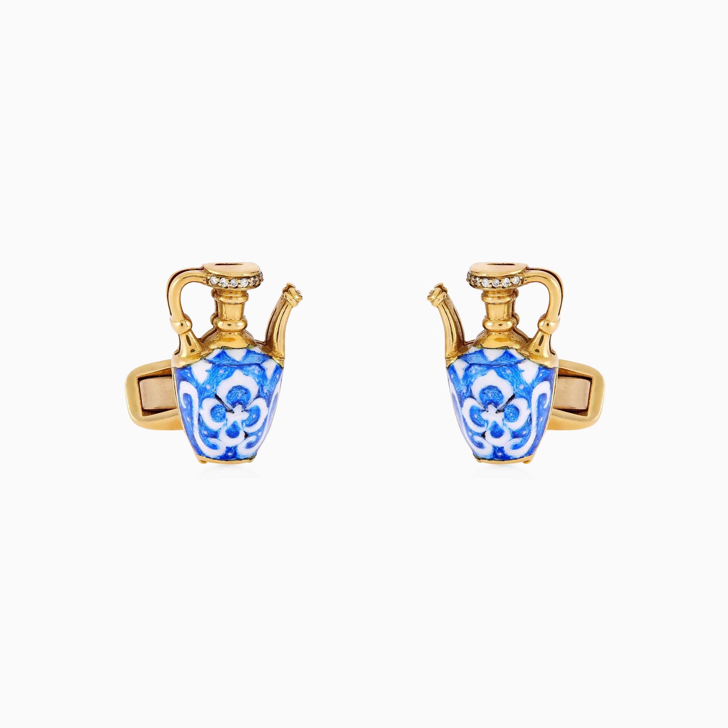 Iznik Jug Cufflinks - Fine Jewellery - ALIEL
