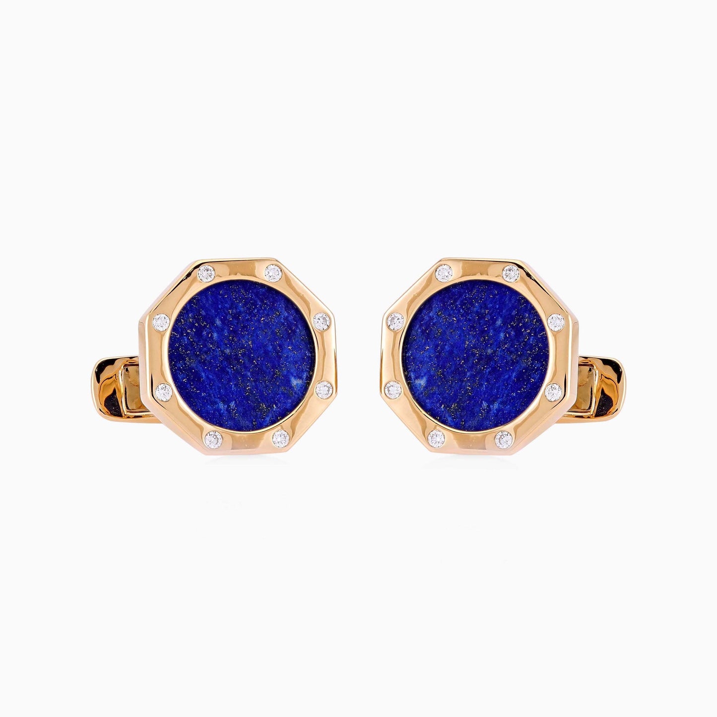 Lapis Lazuli and Diamond Cufflinks - Fine Jewellery - ALIEL