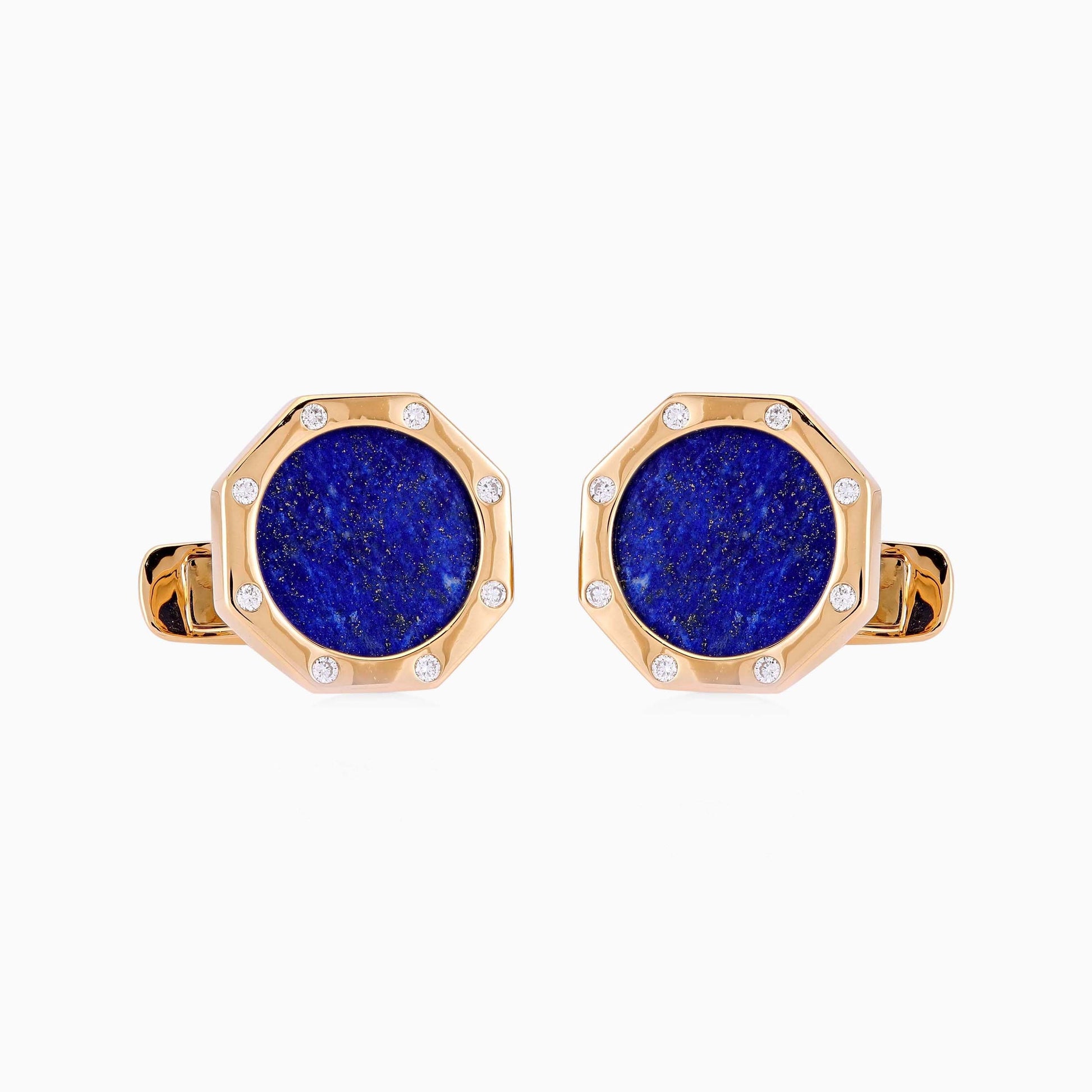 Lapis Lazuli and Diamond Cufflinks - Fine Jewellery - ALIEL