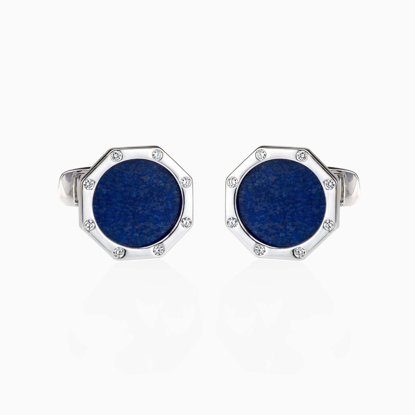 Lapis Lazuli and Diamond Cufflinks - Fine Jewellery - ALIEL