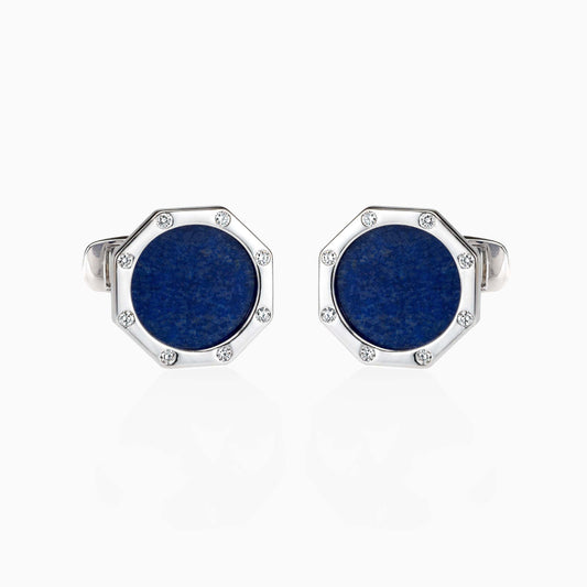Lapis Lazuli and Diamond Cufflinks - Fine Jewellery - ALIEL