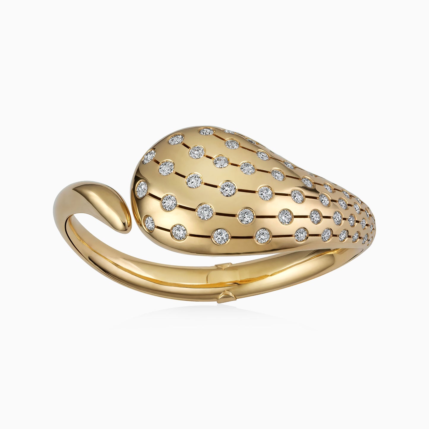 Luce Diamond Bangle in Yellow Gold - Fine Jewellery - ALIEL