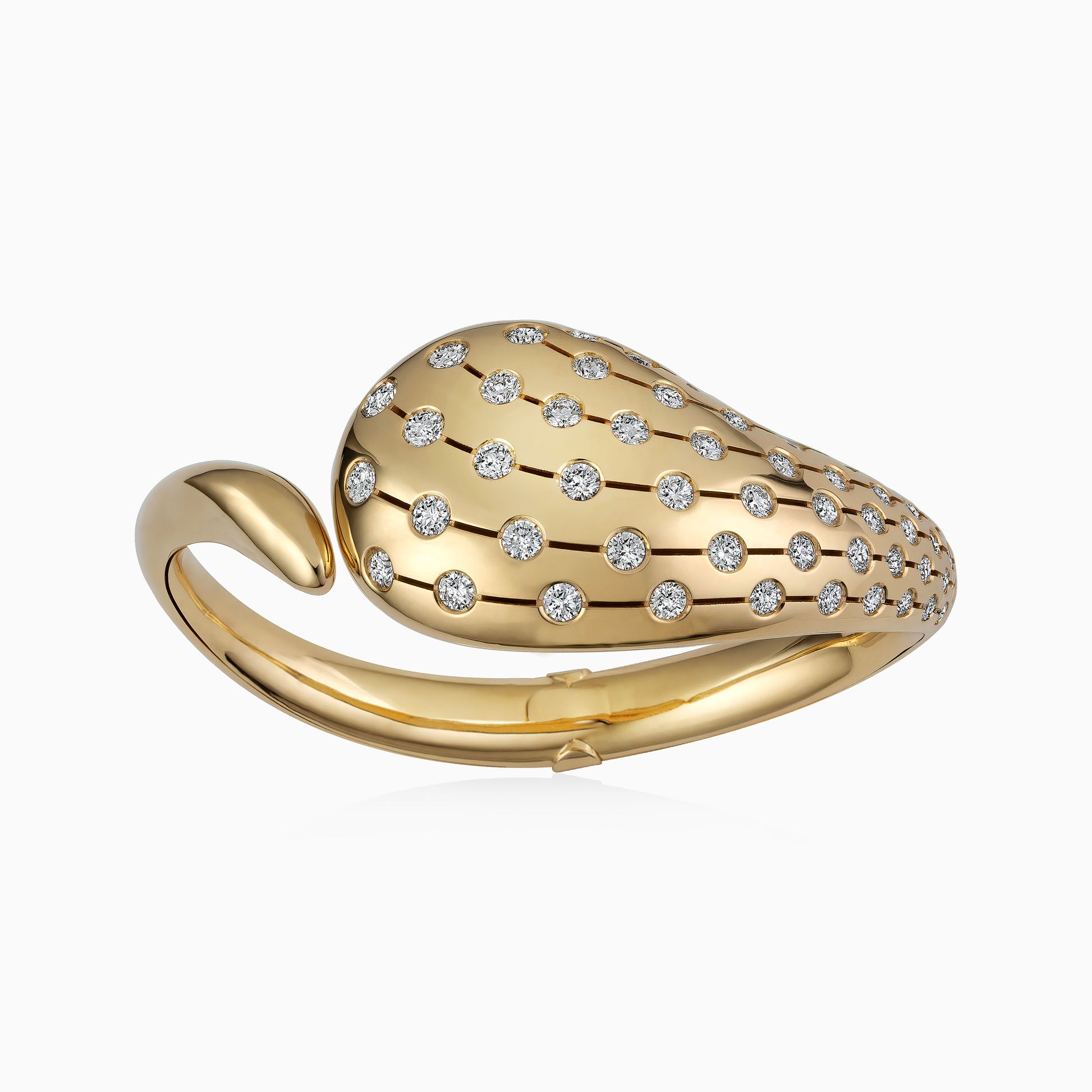Luce Diamond Bangle in Yellow Gold - Fine Jewellery - ALIEL