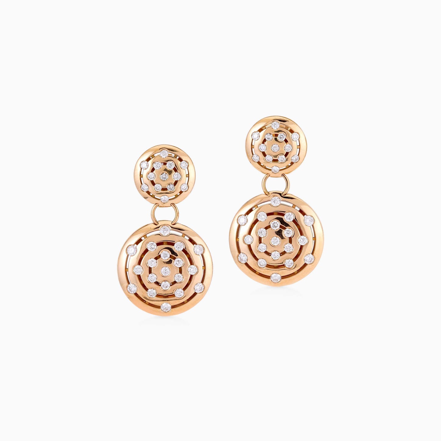 Luce Diamond Earrings in Pink Gold - Luce - ALIEL