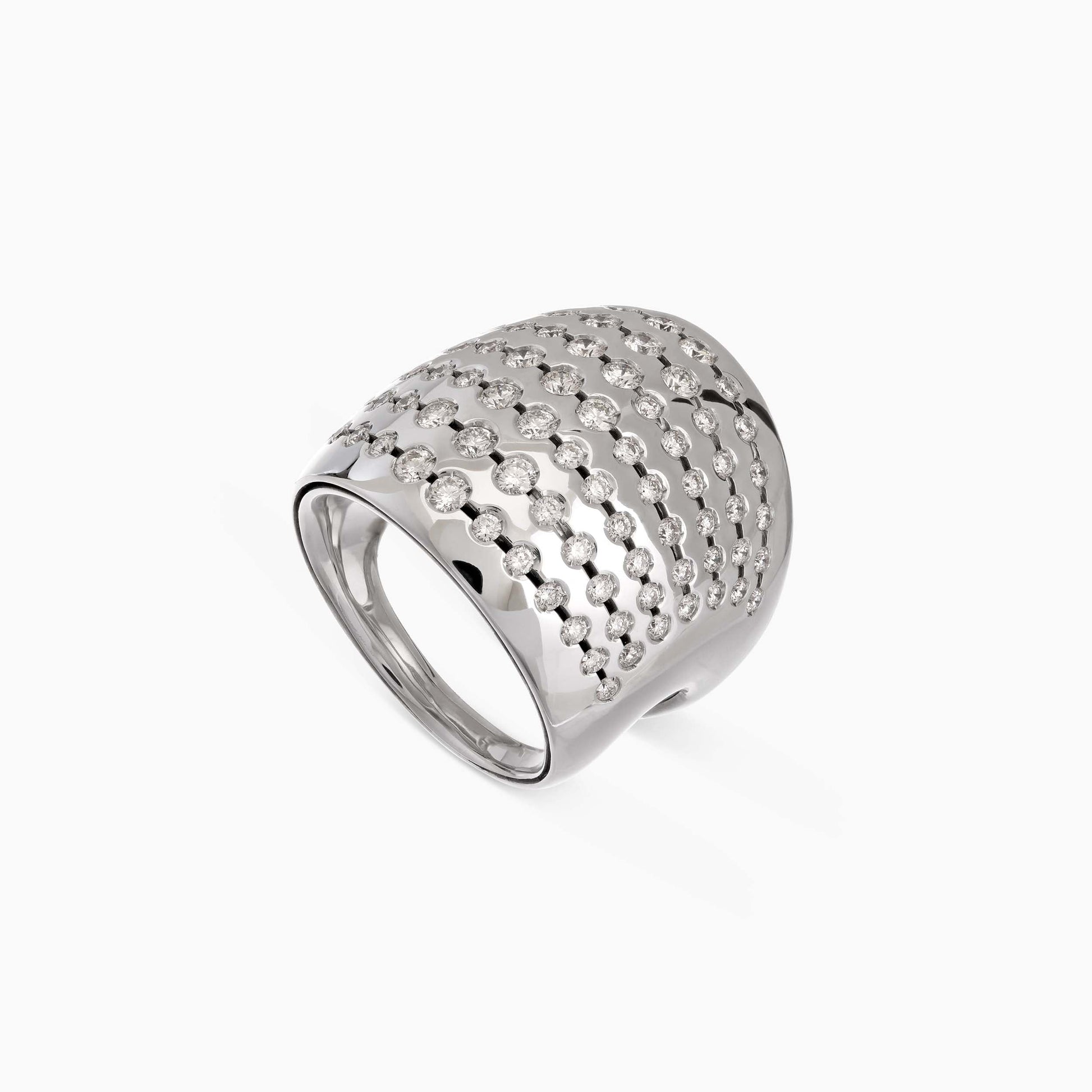 Luce Diamond Ring in white gold - Luce - ALIEL