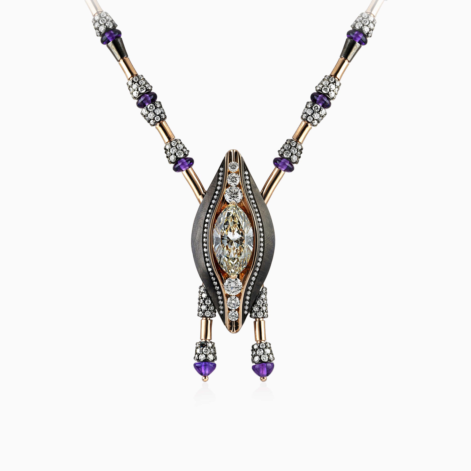 Marquise Diamond Pendant - High Jewellery - ALIEL
