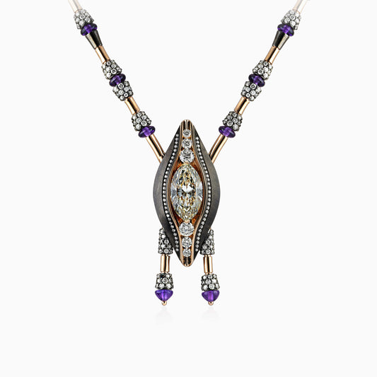 Marquise Diamond Pendant - High Jewellery - ALIEL