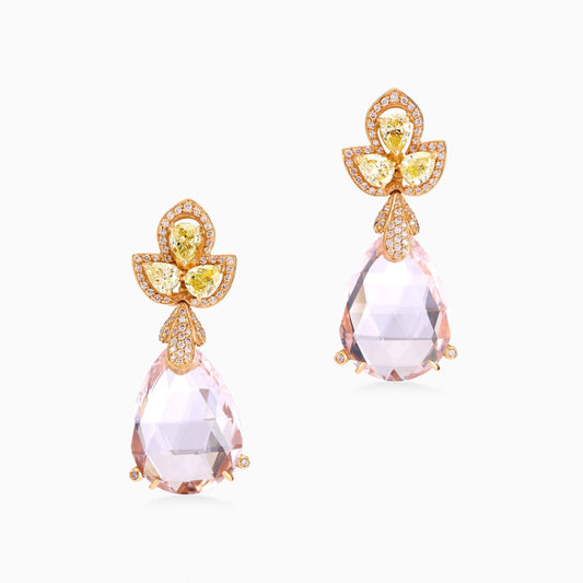 Morganite Earrings - High Jewellery - ALIEL