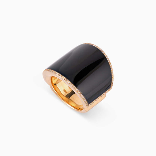 Onyx and Diamond Ring - Fine Jewellery - ALIEL