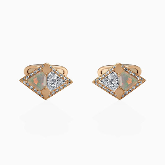 Opal And Kite Diamond Cufflinks - Fine Jewellery - ALIEL