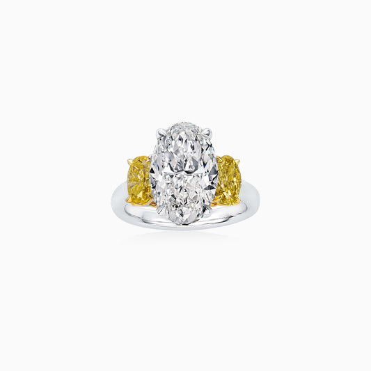 Oval Diamond Solitaire Ring - High Jewellery - ALIEL
