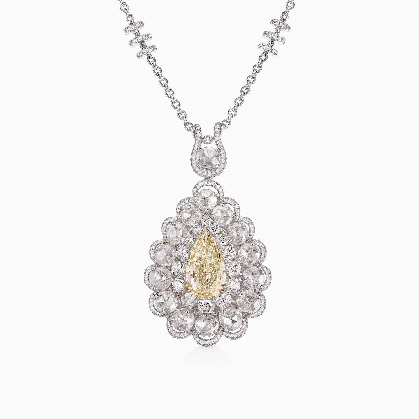 Pear shape Diamond Pendant - High Jewellery - ALIEL